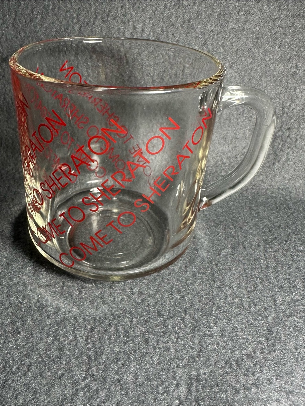 Sheraton Hotel Promo Glass Coffee Mug